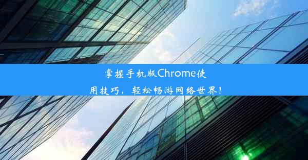 掌握手机版Chrome使用技巧，轻松畅游网络世界！