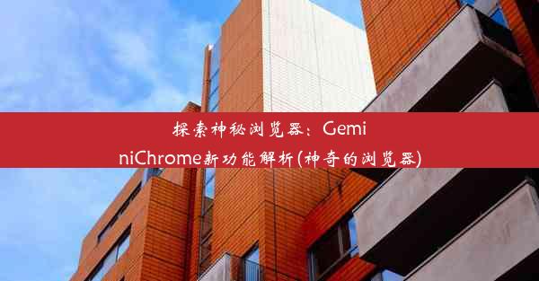 探索神秘浏览器：GeminiChrome新功能解析(神奇的浏览器)