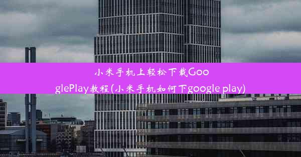 小米手机上轻松下载GooglePlay教程(小米手机如何下google play)