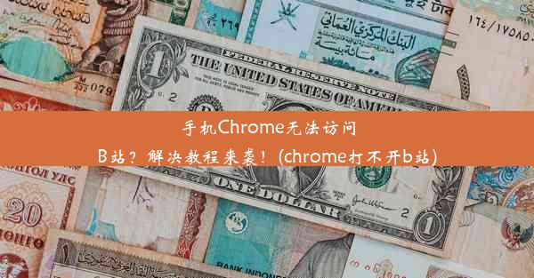 手机Chrome无法访问B站？解决教程来袭！(chrome打不开b站)