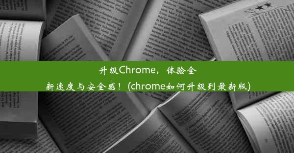 升级Chrome，体验全新速度与安全感！(chrome如何升级到最新版)