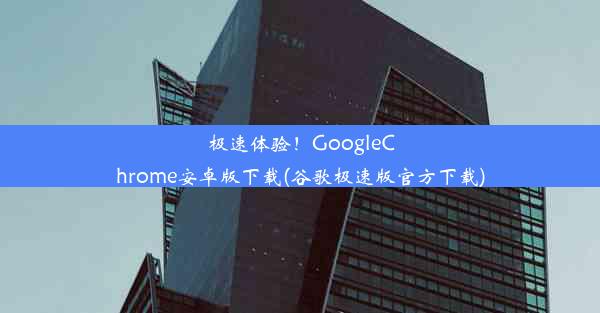 极速体验！GoogleChrome安卓版下载(谷歌极速版官方下载)