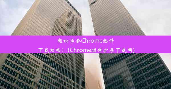 轻松学会Chrome插件下载攻略！(Chrome插件扩展下载网)