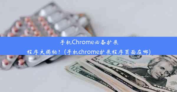 手机Chrome必备扩展程序大揭秘！(手机chrome扩展程序页面在哪)