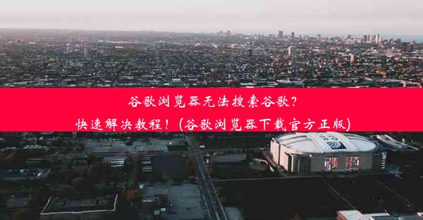 谷歌浏览器无法搜索谷歌？快速解决教程！(谷歌浏览器下载官方正版)