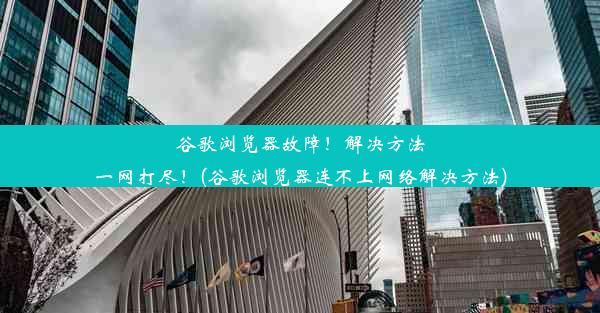 谷歌浏览器故障！解决方法一网打尽！(谷歌浏览器连不上网络解决方法)