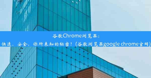 谷歌Chrome浏览器：快速、安全，你所未知的秘密！(谷歌浏览器google chrome官网)