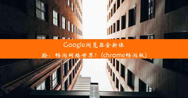 Google浏览器全新体验：畅游网络世界！(chrome畅游版)