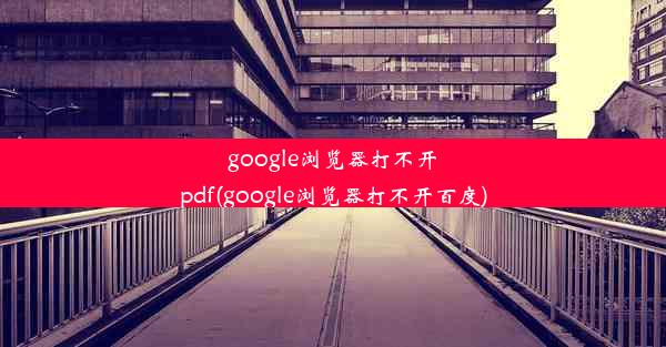 google浏览器打不开pdf(google浏览器打不开百度)