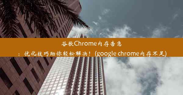 谷歌Chrome内存告急：优化技巧助你轻松解决！(google chrome内存不足)