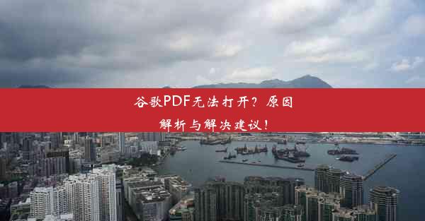 谷歌PDF无法打开？原因解析与解决建议！