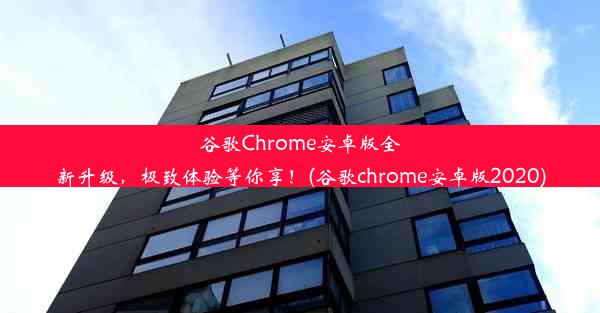 谷歌Chrome安卓版全新升级，极致体验等你享！(谷歌chrome安卓版2020)