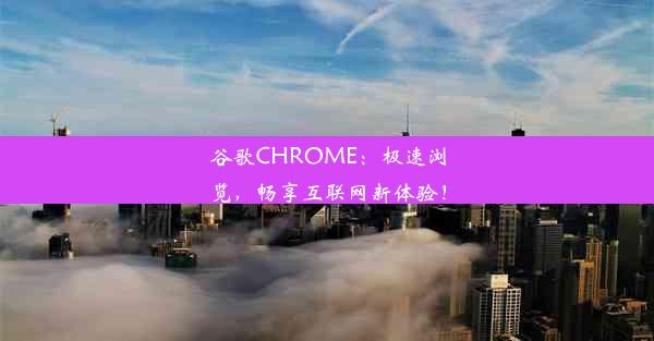 谷歌CHROME：极速浏览，畅享互联网新体验！