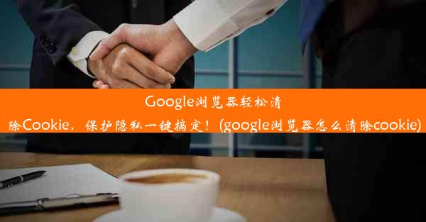 Google浏览器轻松清除Cookie，保护隐私一键搞定！(google浏览器怎么清除cookie)